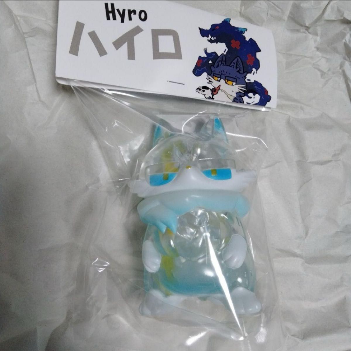 蓄光】もあねこ ハイロ Hyro ブルーレモンスカッシュ ソフビ