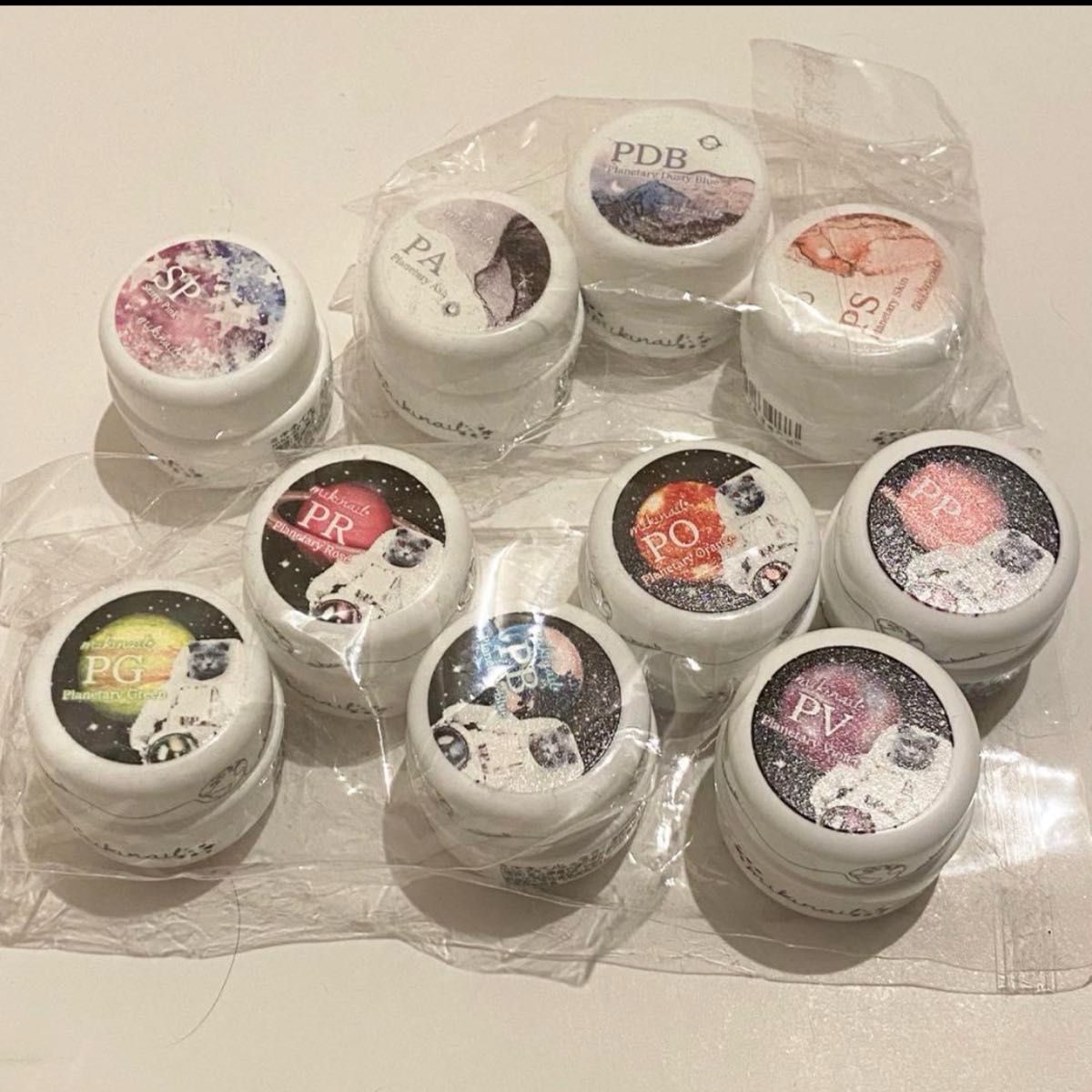 未使用ジェルネイルマグネットジェル10個セットミキネイルセルフネイル