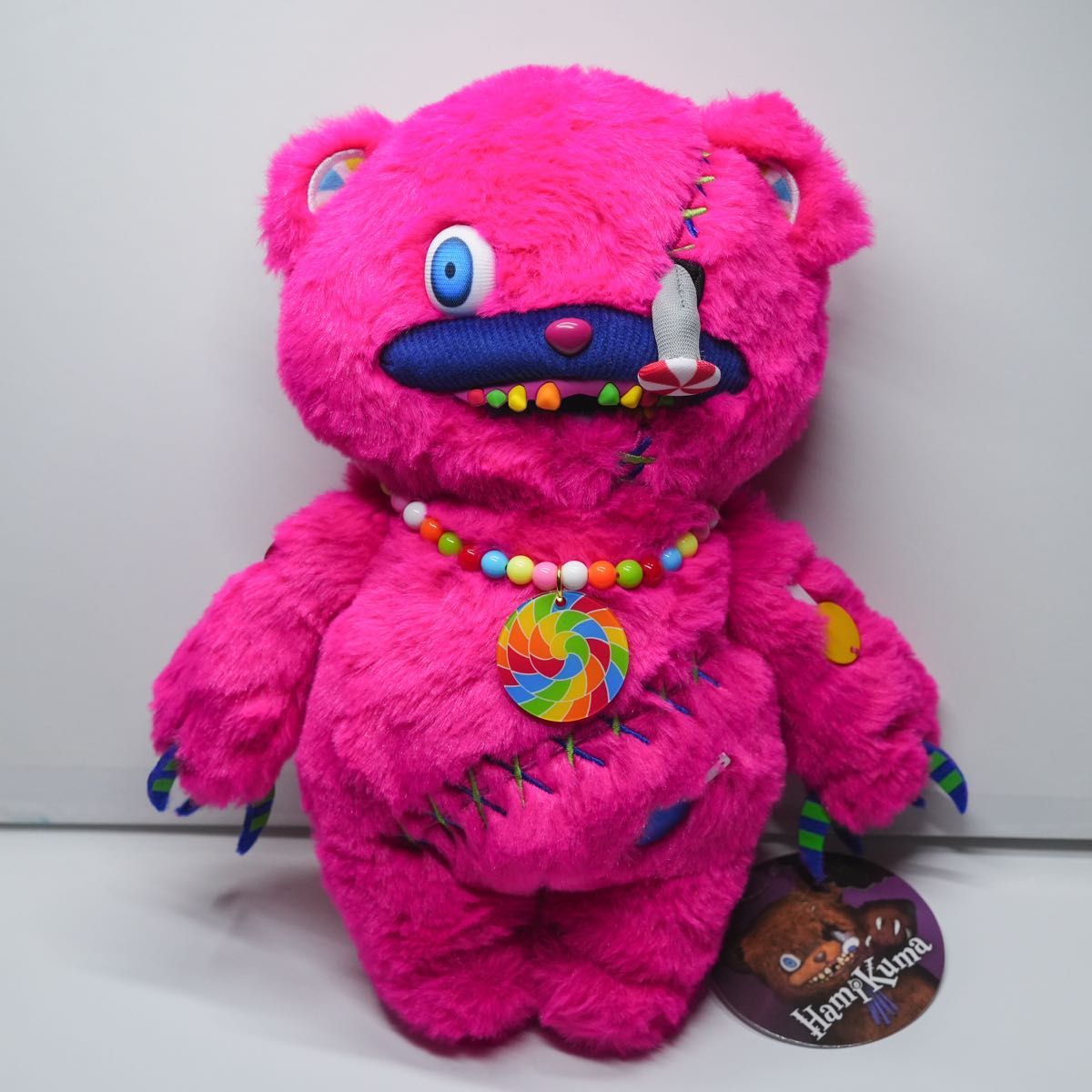 新品未使用】USJ ユニバ 限定 ハミクマキャンディ ぬいぐるみ ピンク