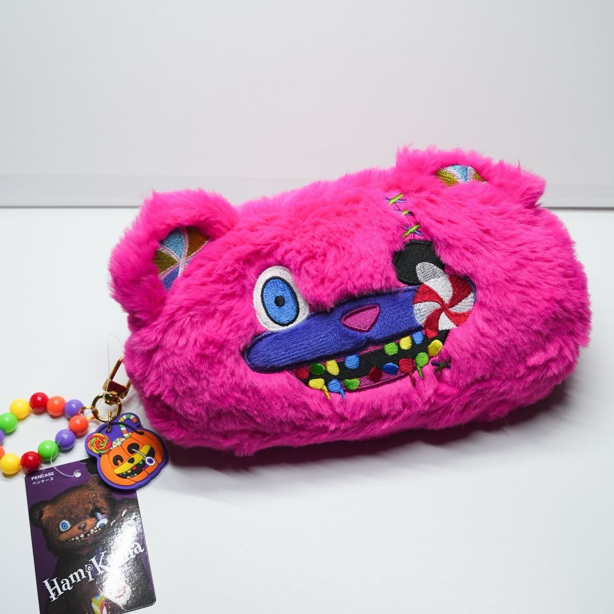 新品未使用】USJ ユニバ 限定 ハミクマキャンディ ぬいぐるみ ピンク