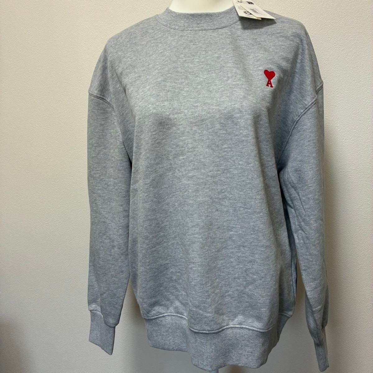 ami アミパリス グレー スウェット トレーナー Sサイズ 新品タグ付き