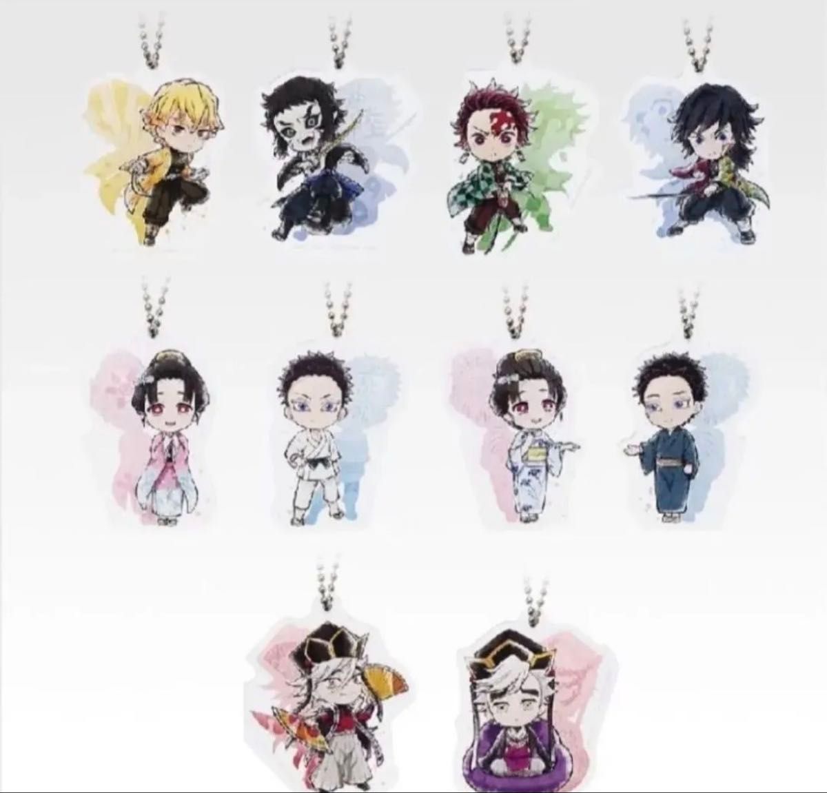 一番くじ 鬼滅の刃 F賞 きゅんキャラアクリルチャーム 全10種コンプ