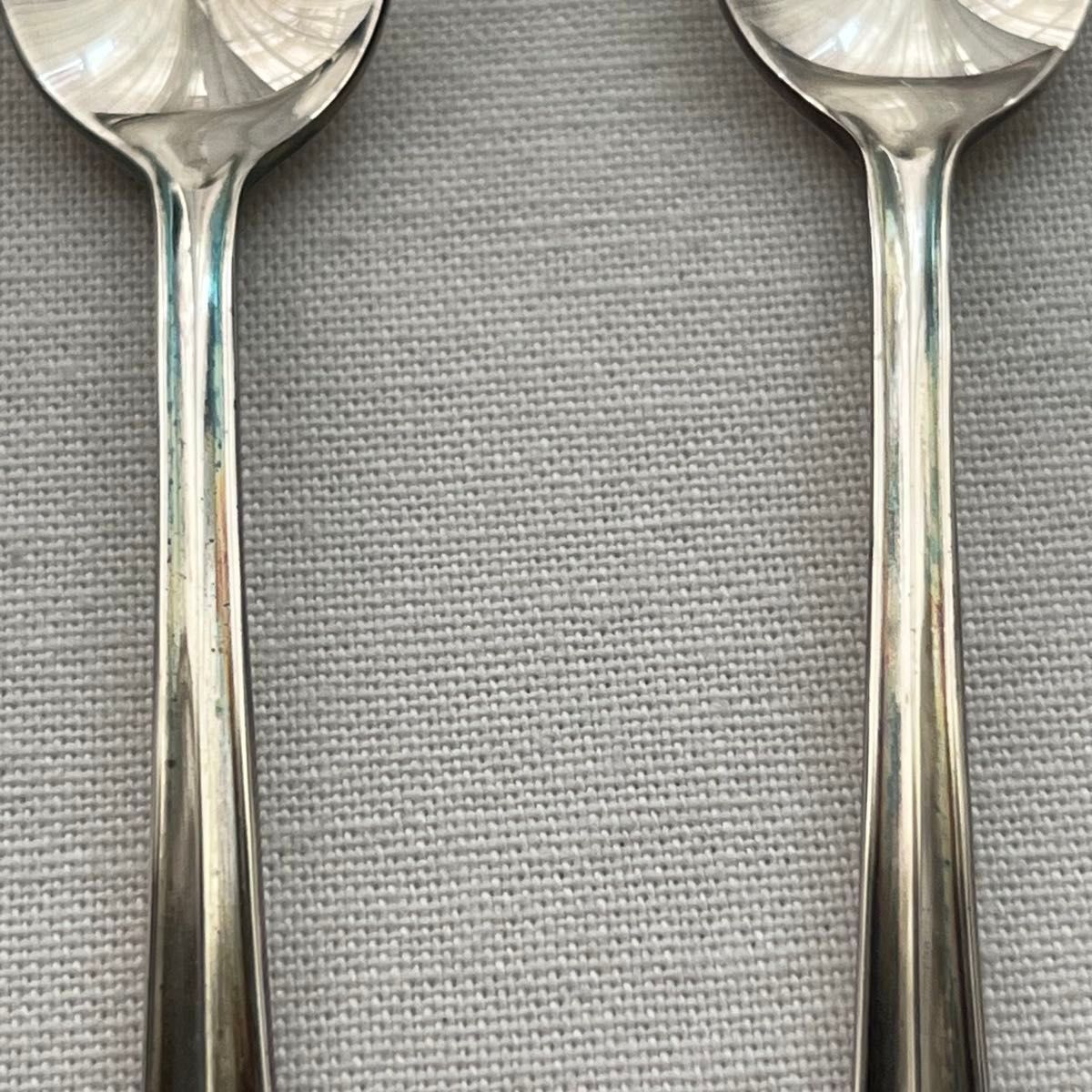 ラッキーウッド 純銀 シルバー950 コーヒースプーン 2本 silver950