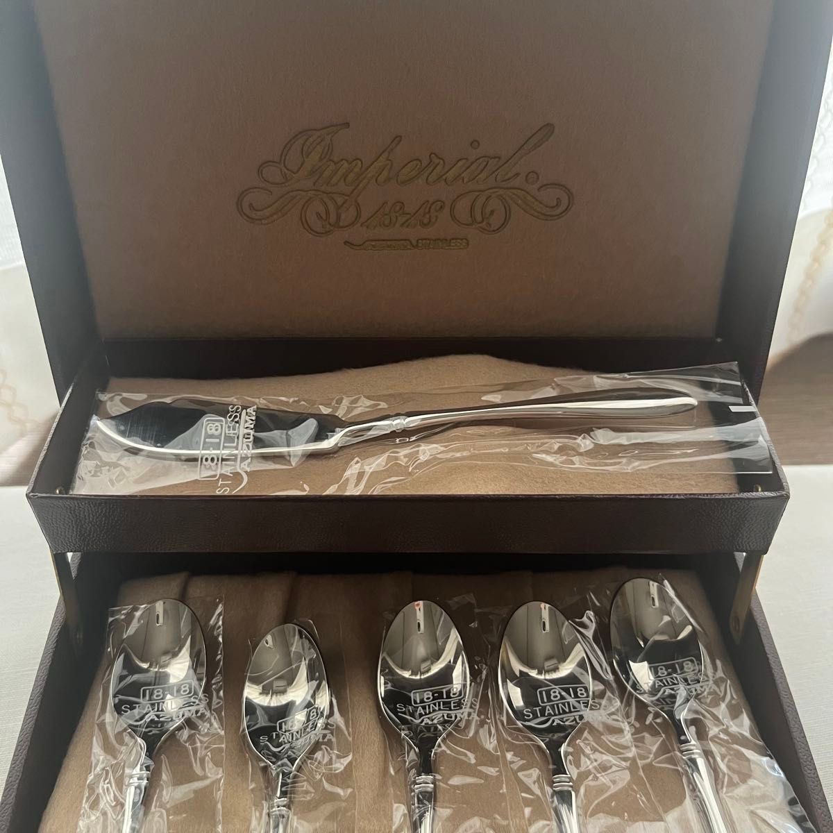 アズマ インペリアル 18-18ステンレス ティータイムセット コーヒー