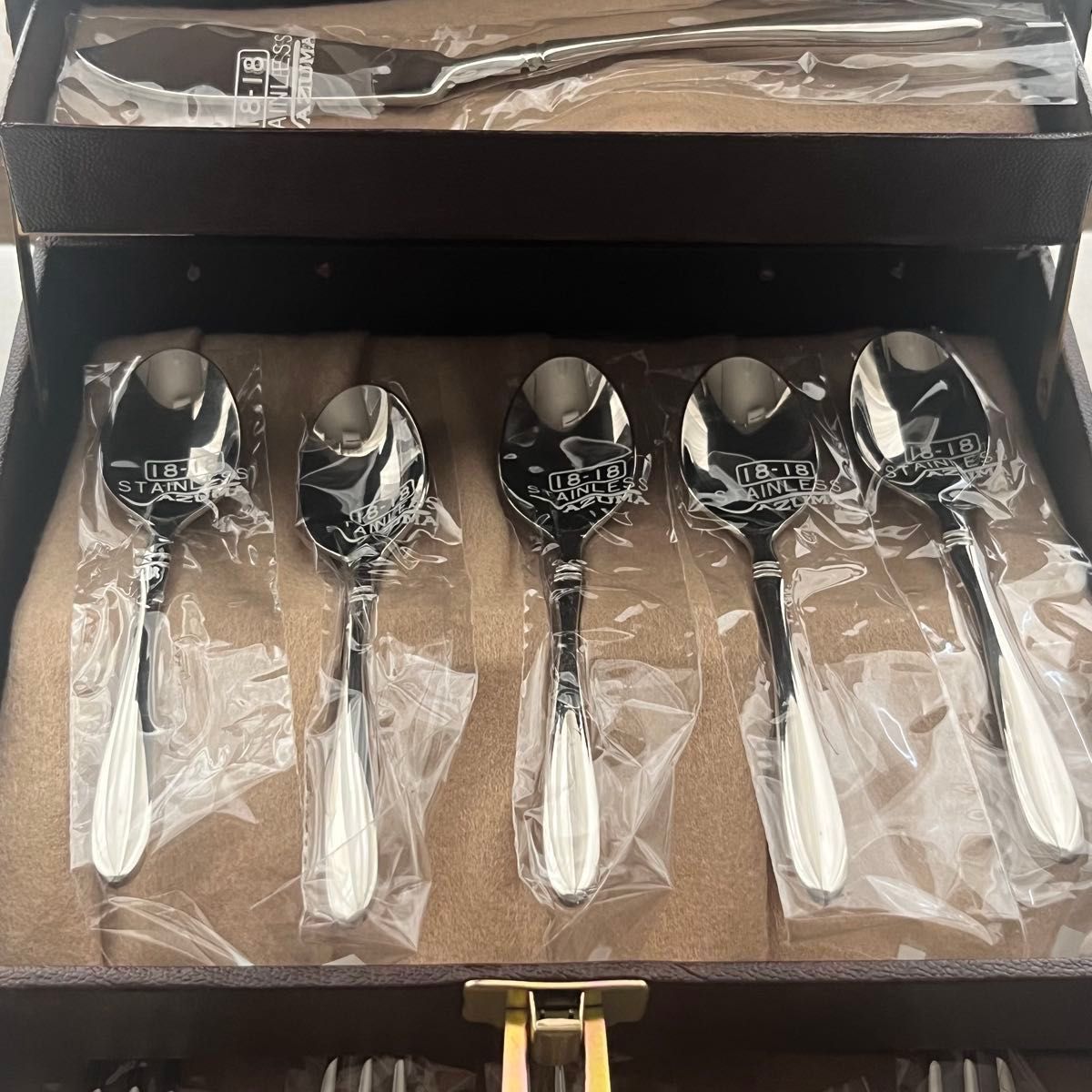 アズマ インペリアル 18-18ステンレス ティータイムセット コーヒー