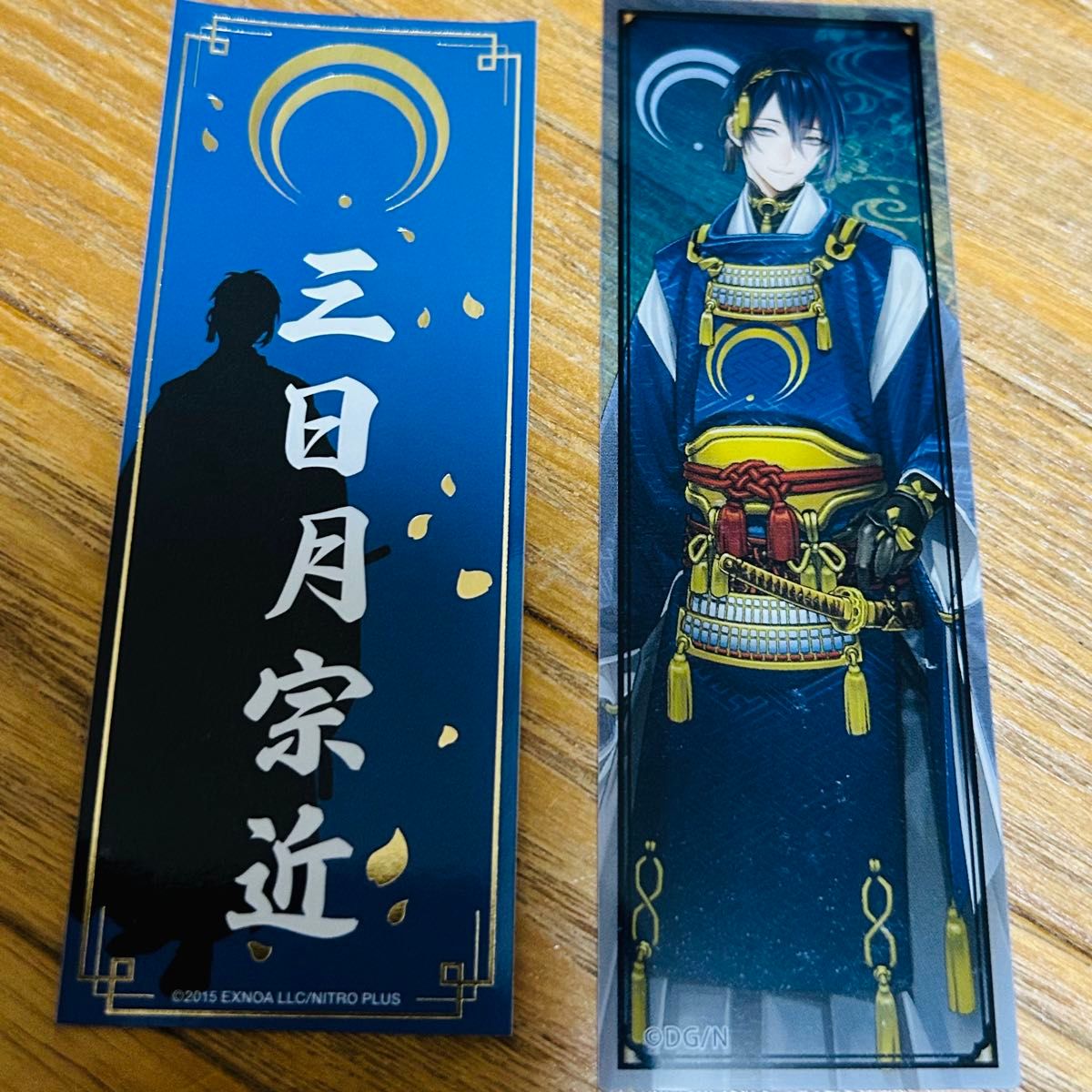 刀剣乱舞 ぺたコレ 短冊 キャラ クリア カード 三日月宗近｜Yahoo