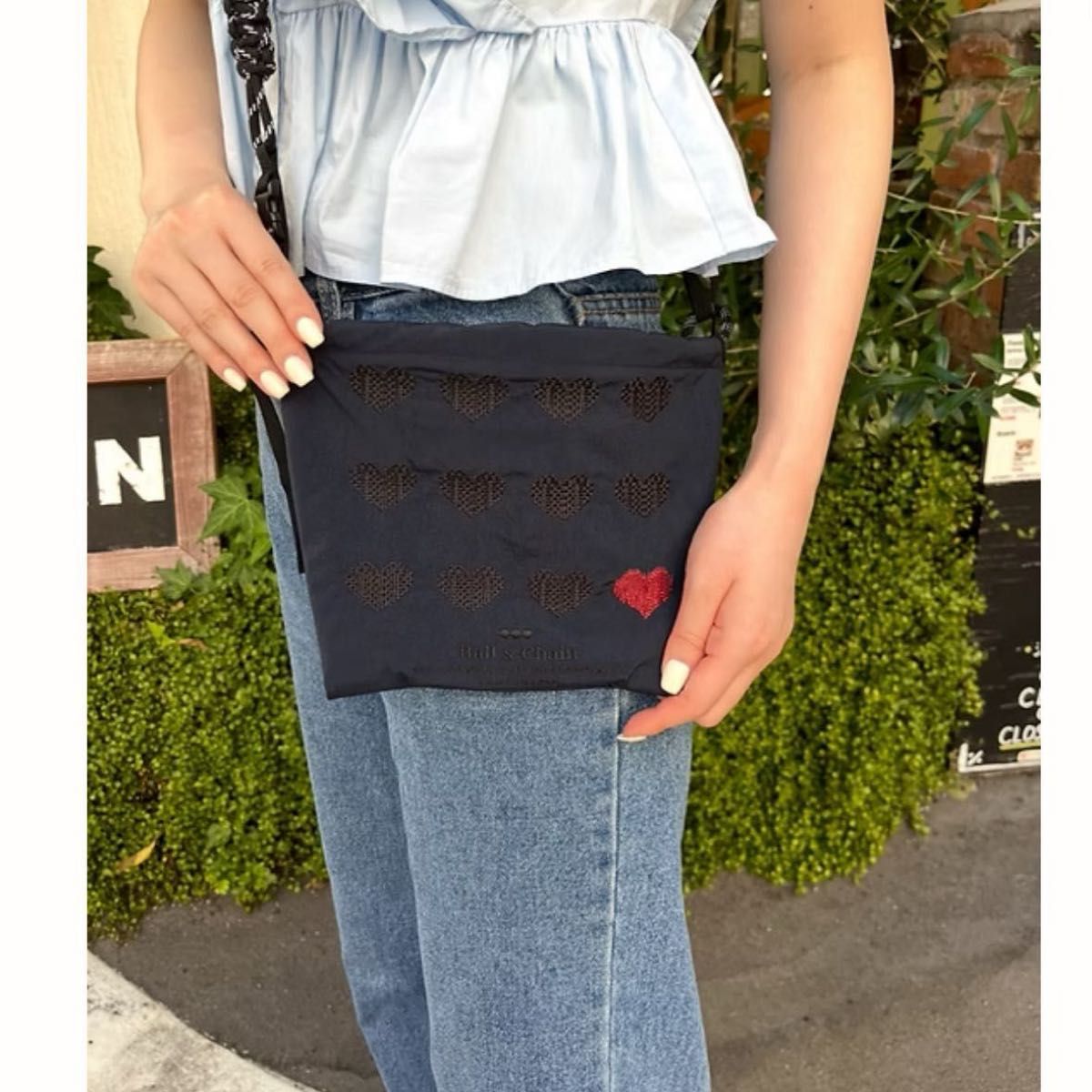 ボールアンドチェーン 神戸限定 ハート ネイビー ポーチ｜Yahoo!フリマ