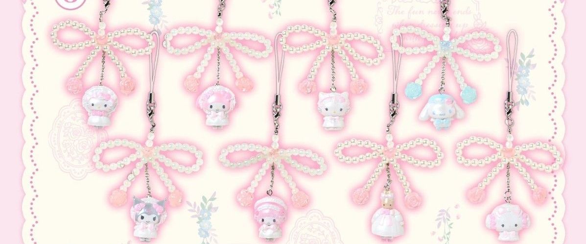 サンリオキャラクターズ シークレットストラップ（ホワイトフリル 全8