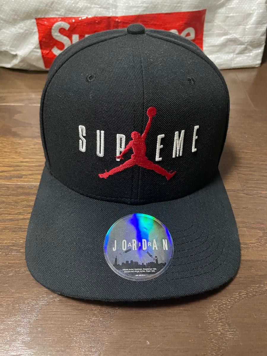 Supreme JORDAN 6 PANEL HAT CAP BLACK 15AW シュプリーム ジョーダン