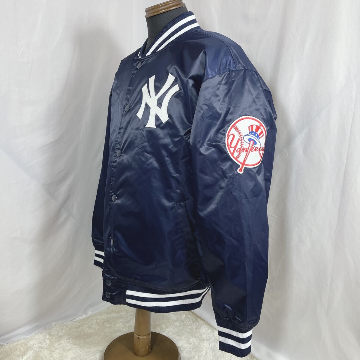 ニューヨーク ヤンキース スタジャン ネイビー L ファナティクス