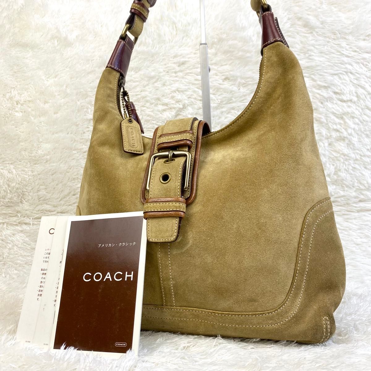 COACH SOHO SHOULDER BAG SUEDE 7472 y2k OLD COACH オールドコーチ