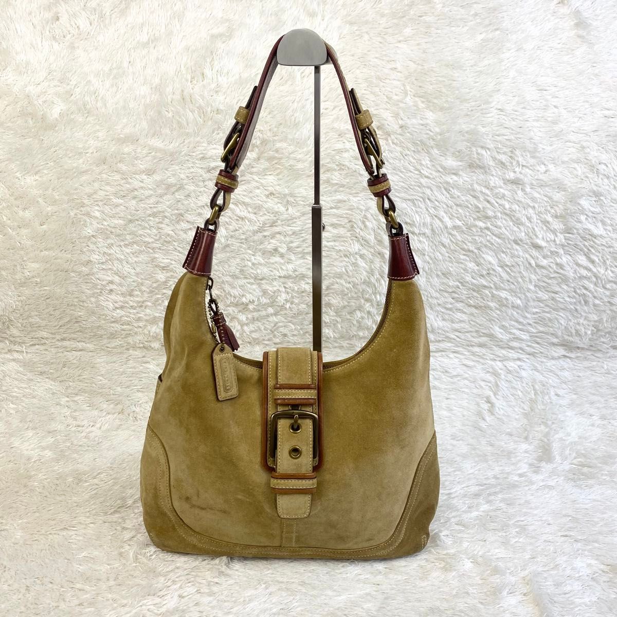 COACH SOHO SHOULDER BAG SUEDE 7472 y2k OLD COACH オールドコーチ