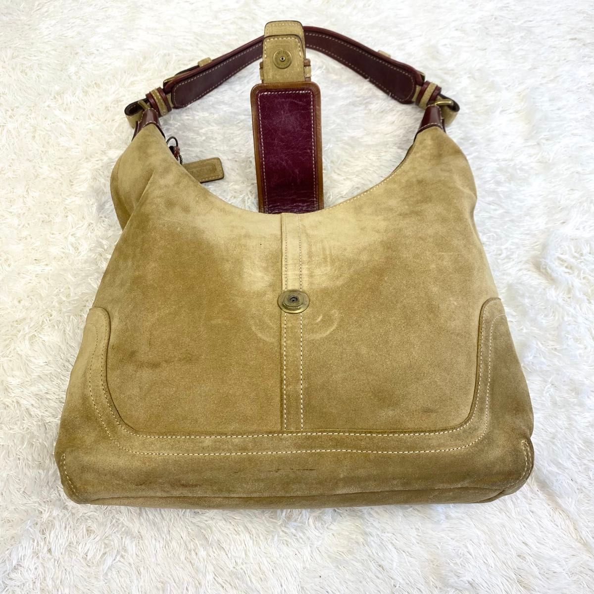 COACH SOHO SHOULDER BAG SUEDE 7472 y2k OLD COACH オールドコーチ