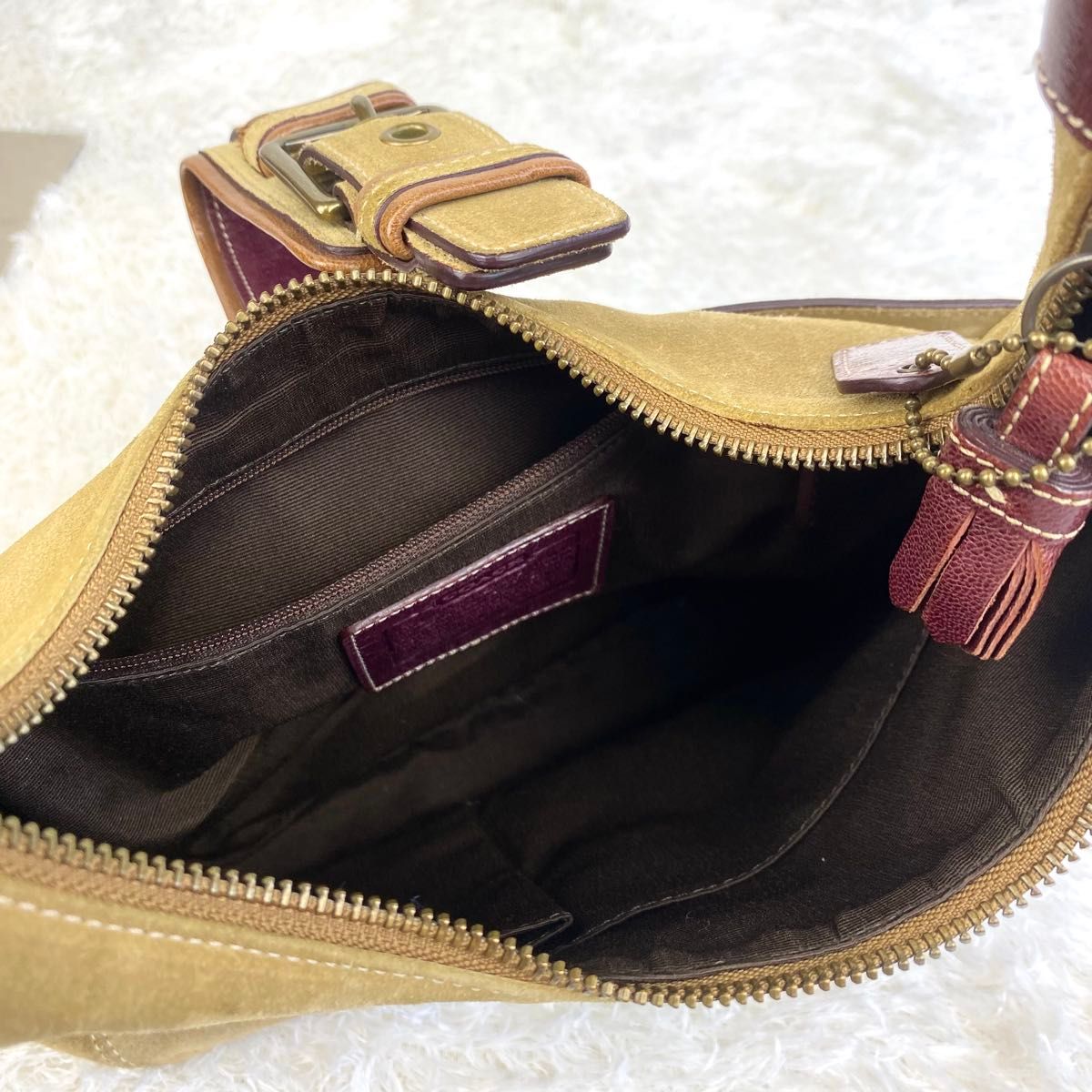 COACH SOHO SHOULDER BAG SUEDE 7472 y2k OLD COACH オールドコーチ