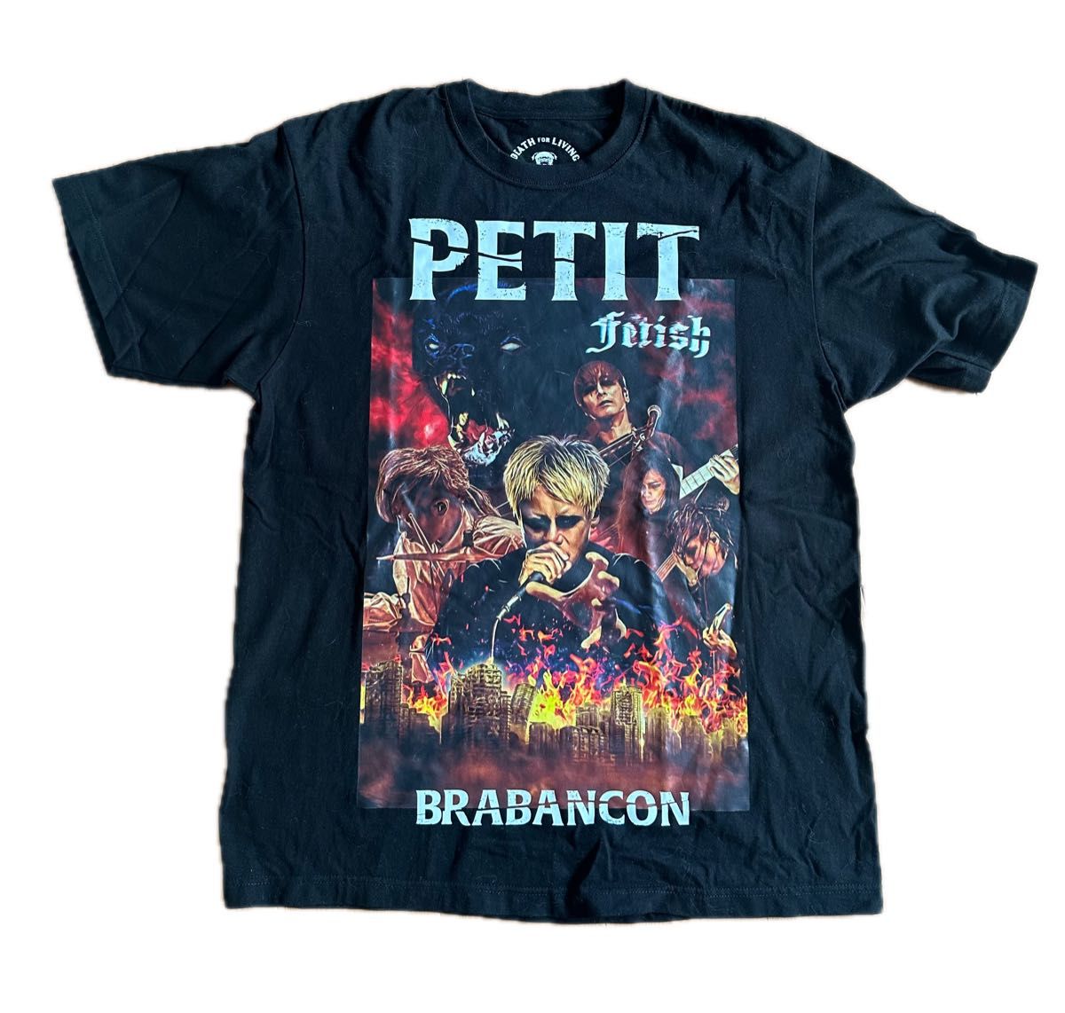 PETIT BRABANCON プチブラバンソン バンドTシャツ ブラック 黒 Fetish