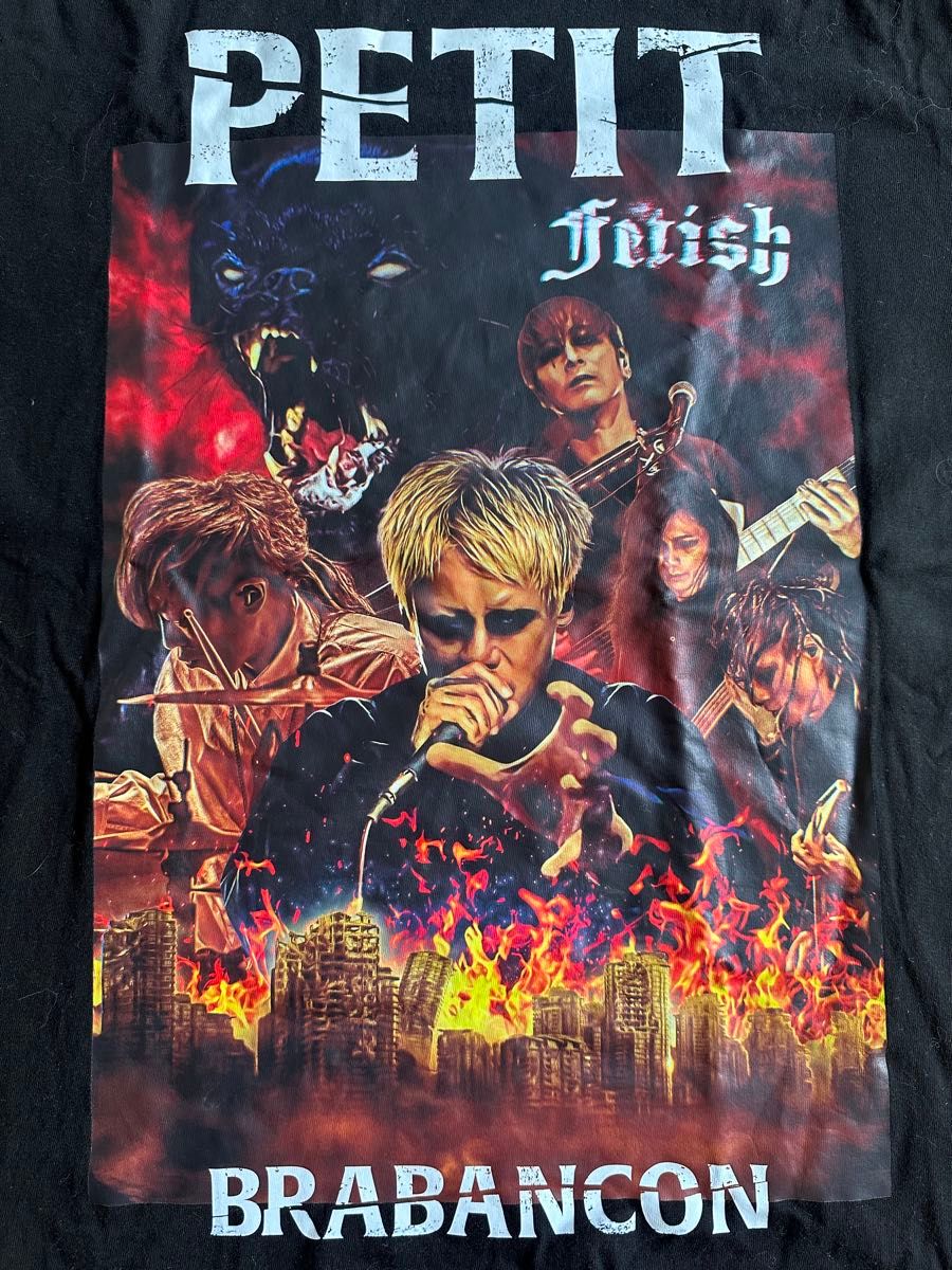 PETIT BRABANCON プチブラバンソン バンドTシャツ ブラック 黒 Fetish