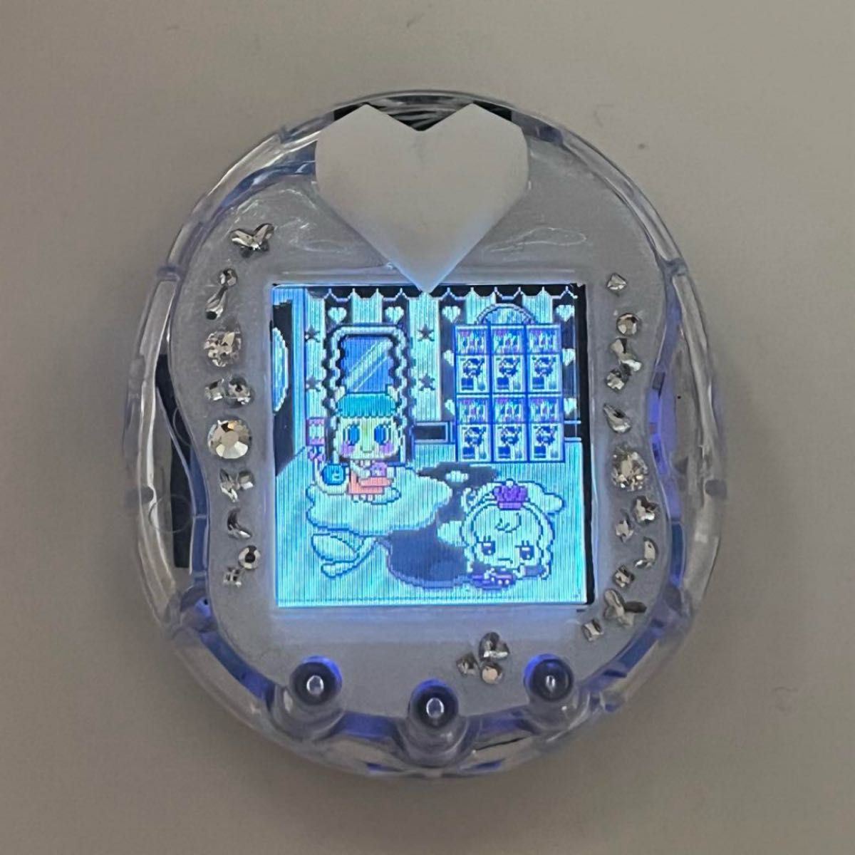 たまごっちユニ カスタムシェル オーロラホワイト Tamagotchi Uni