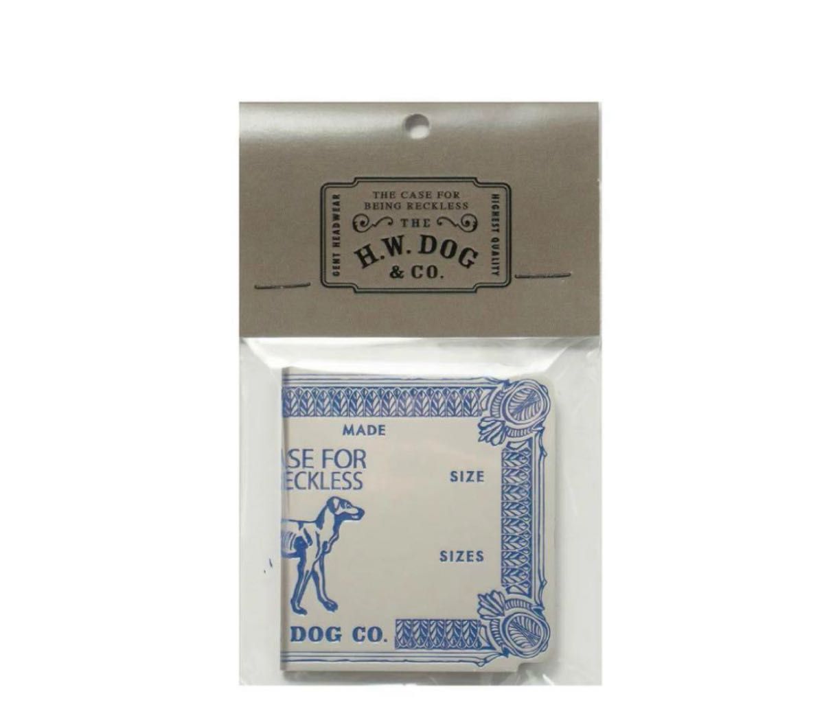 THE H W DOG&CO MONEY CLIP Silver BlueMONEY CLIP マネークリップ