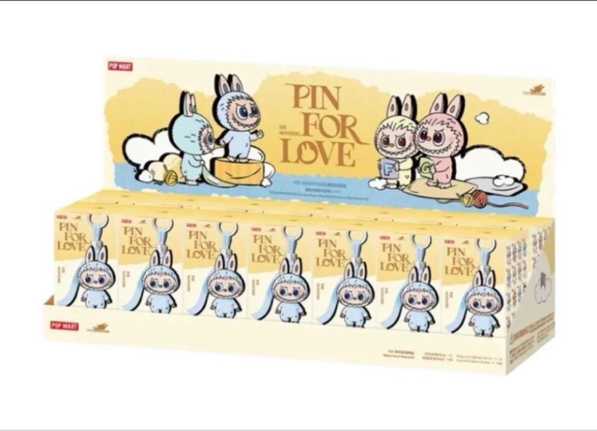 正規品】labubu ラブブ PIN FOR LOVE ポップマート 大人気のイニシャル
