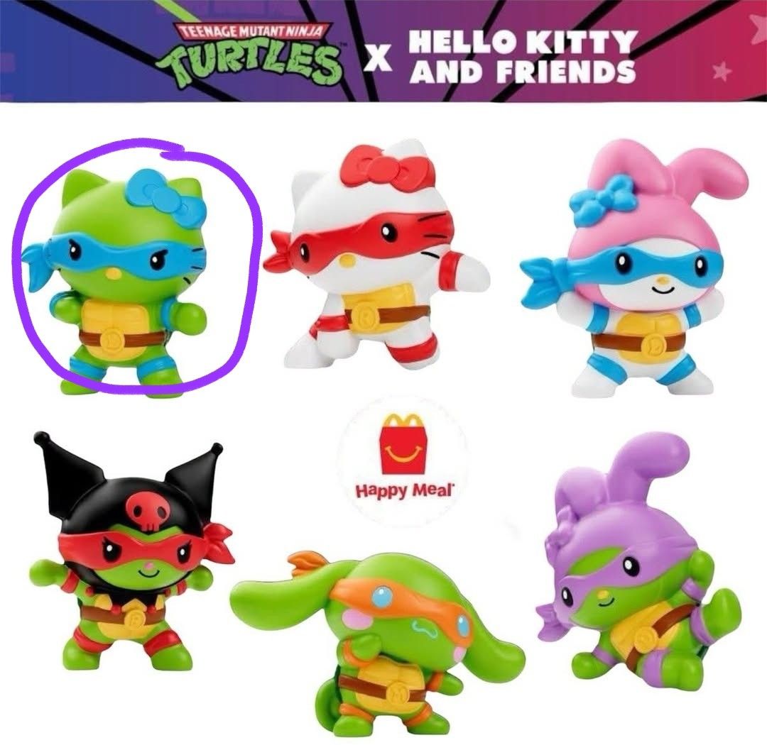 海外マクドナルドハッピーセット ミュータントタートルズ×サンリオ
