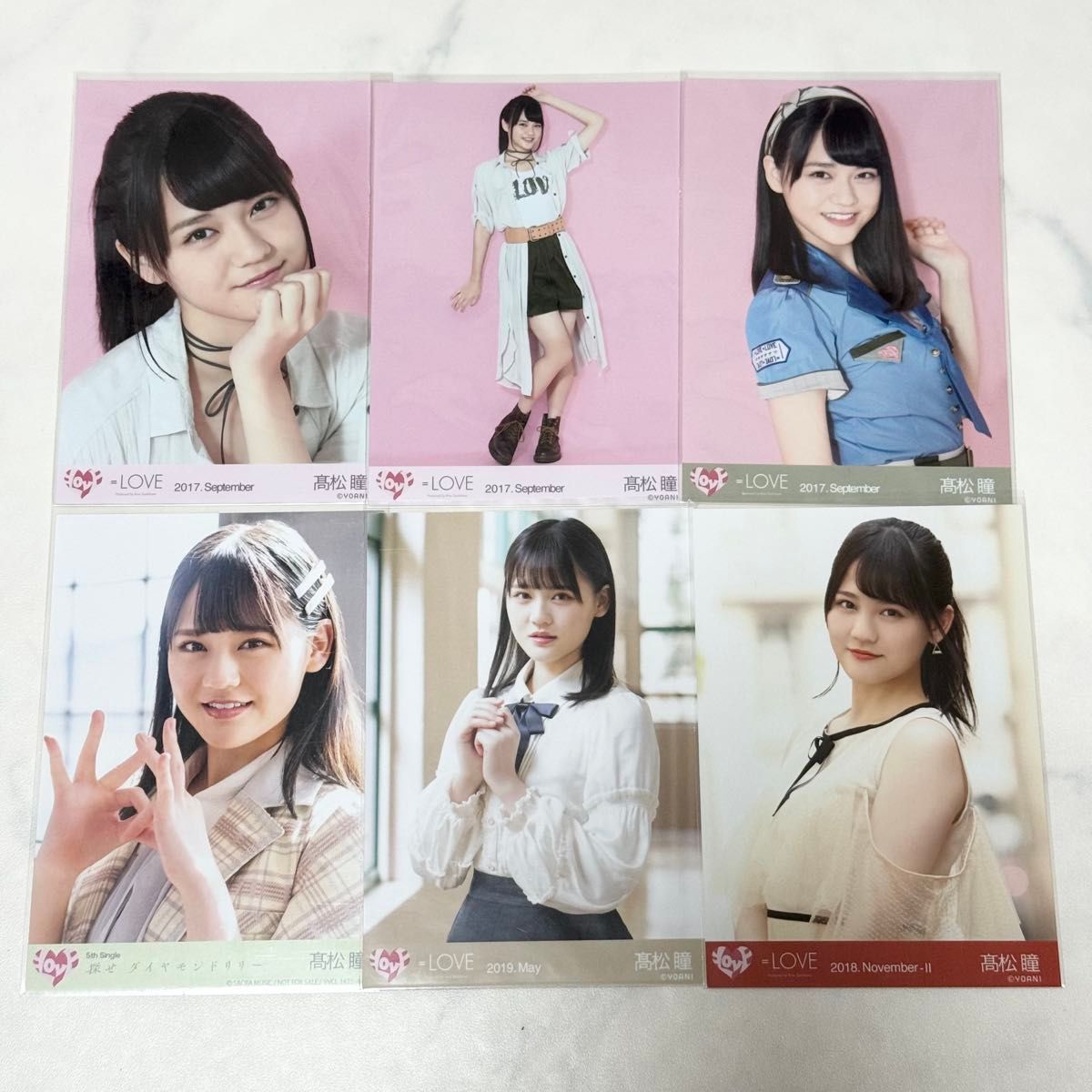 イコラブ ＝LOVE 髙松瞳 生写真 まとめ売り サバイバル 初期制服 探せ