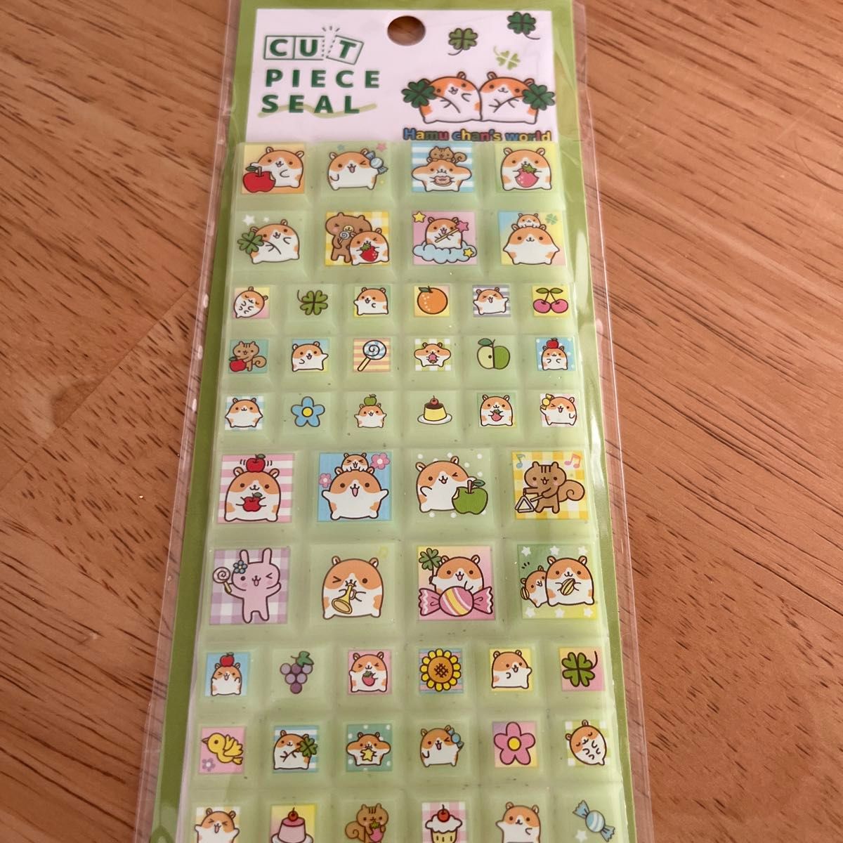 ハムスター はむちゃんわーるど タイルシール 平成レトロ シール帳