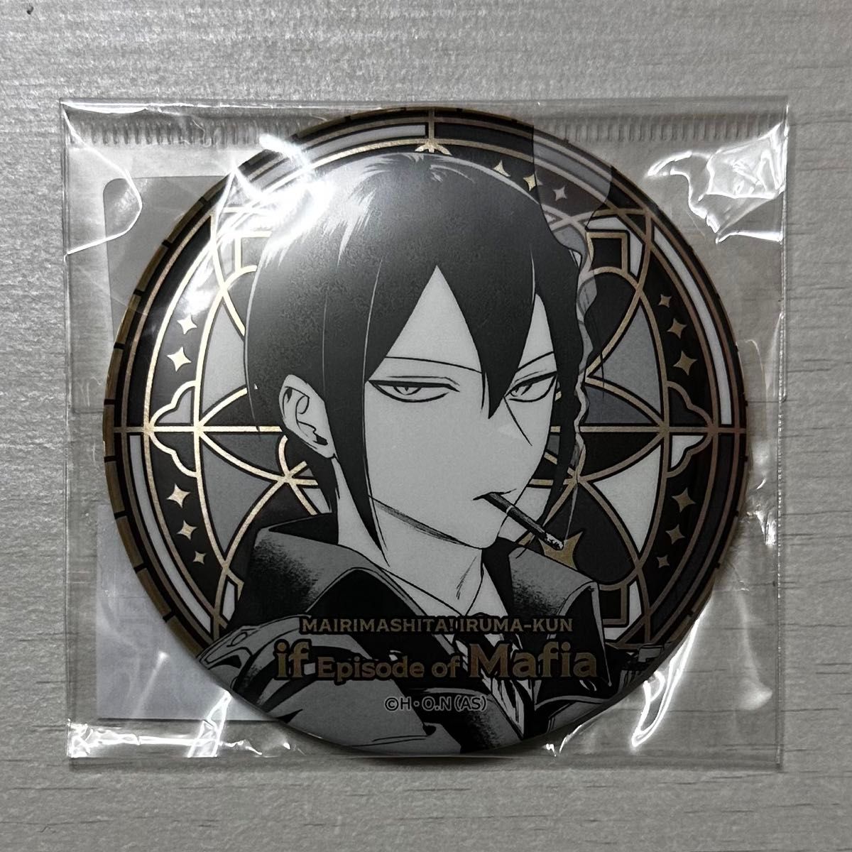 魔入りました 入間くん 魔フィア イフリート メタリック缶バッジ 秋田