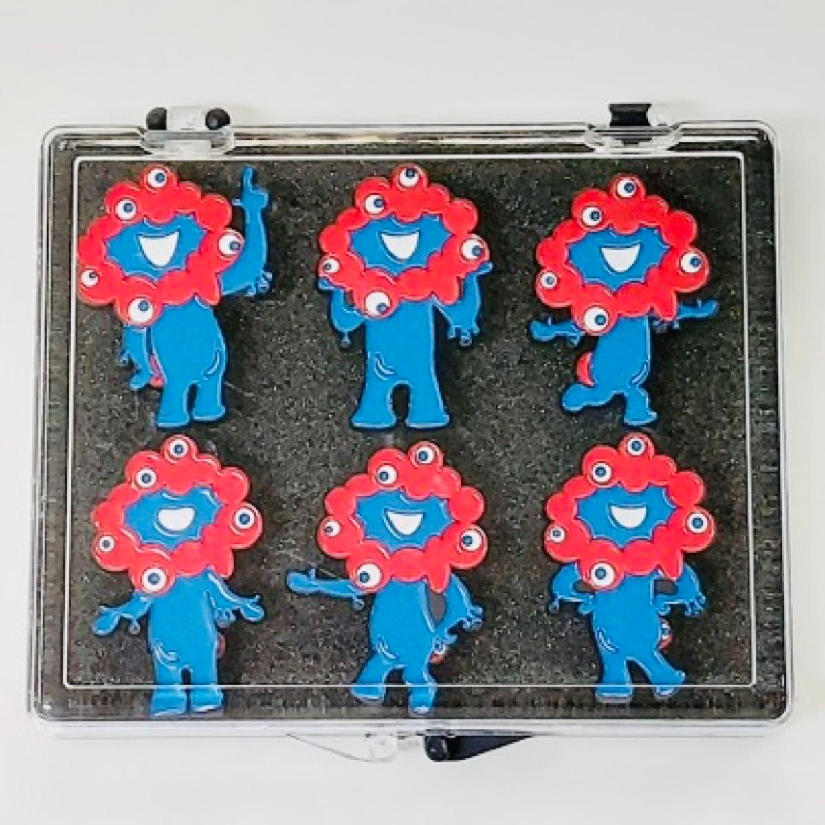 新品】ミャクミャク ピンバッジ 6個セット ケース付き 大阪関西万博