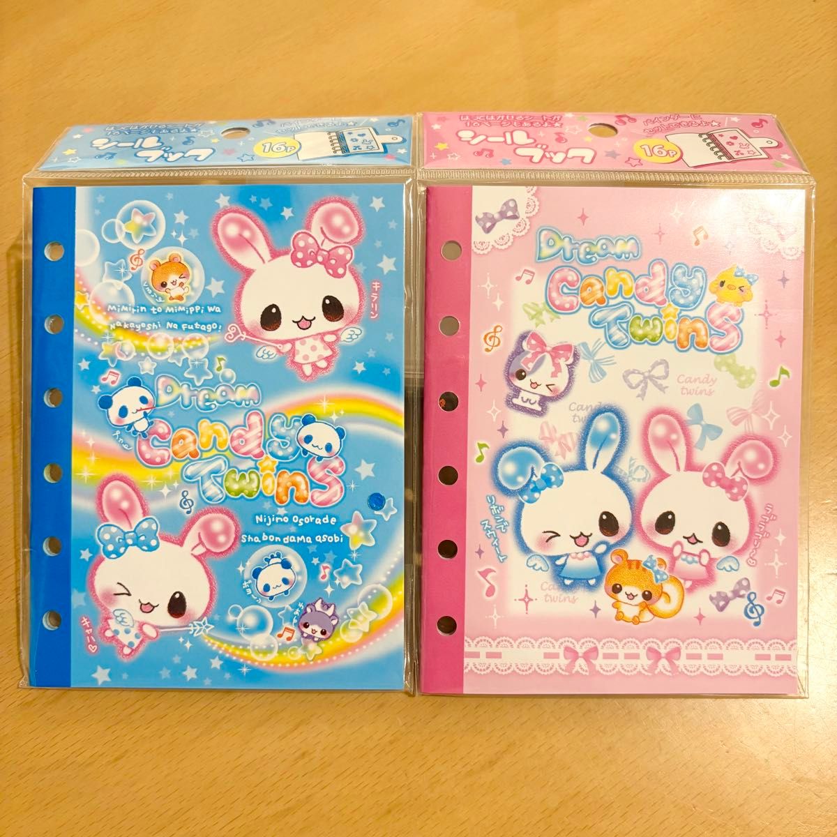 平成ポップ】6穴シールブック キャンディツインズ シール帳 シール