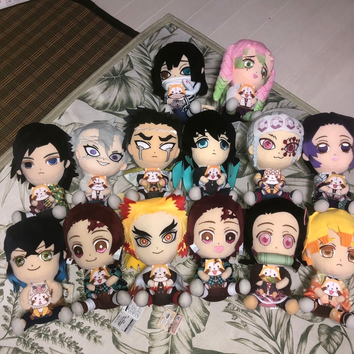 鬼滅の刃×ラスカル コラボBIGぬいぐるみ vol 1〜8 コンプ14個セット 鬼