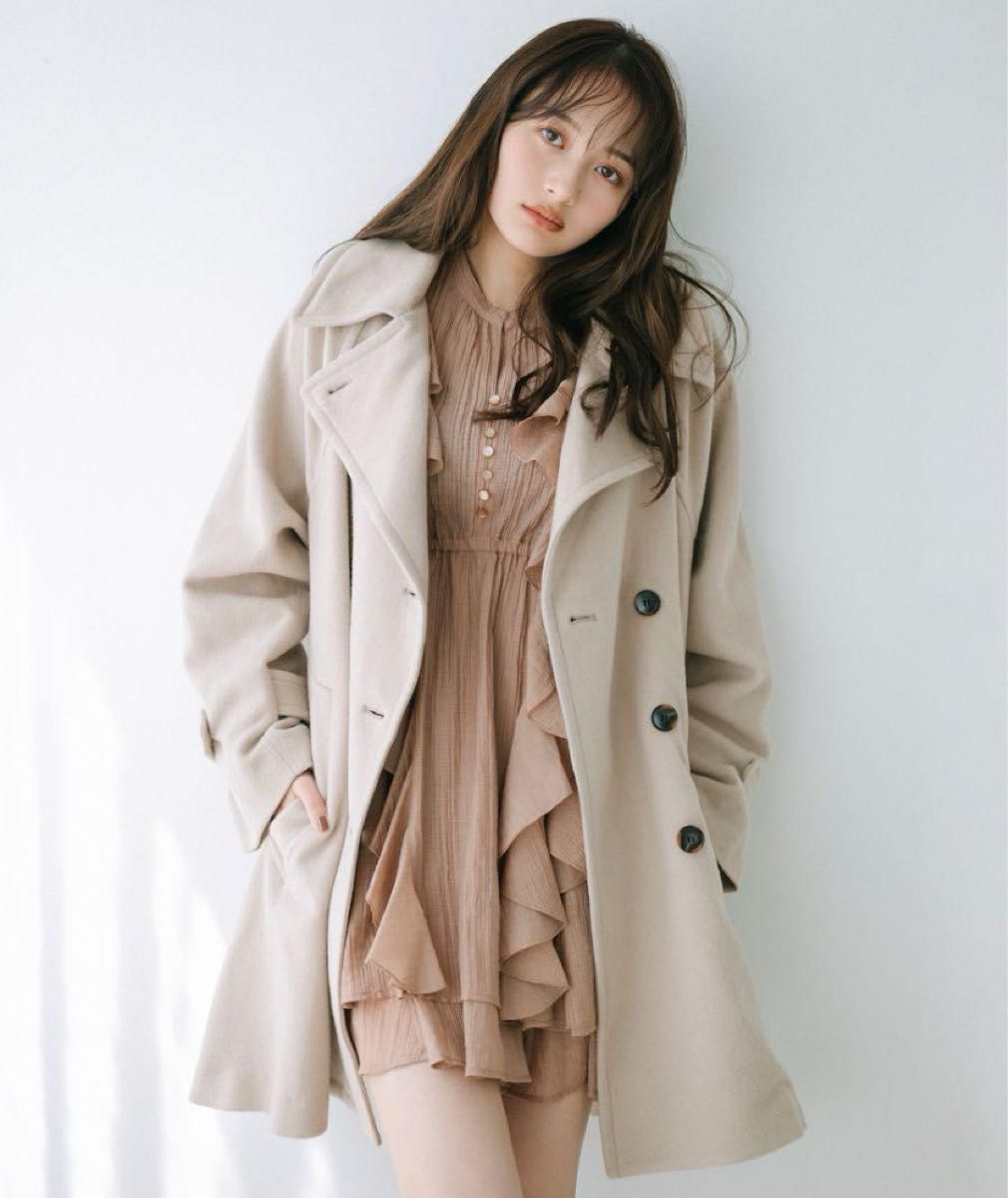 COCO DEAL】ミドル丈ウールトレンチコート｜Yahoo!フリマ（旧PayPay