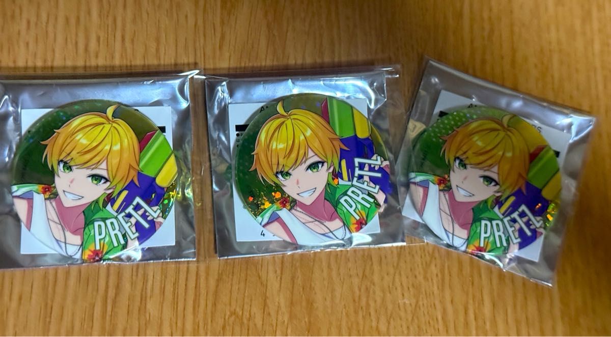 ぷりっつ 缶バッジ 法被 セット 24個 AMPTAK×COLORS News