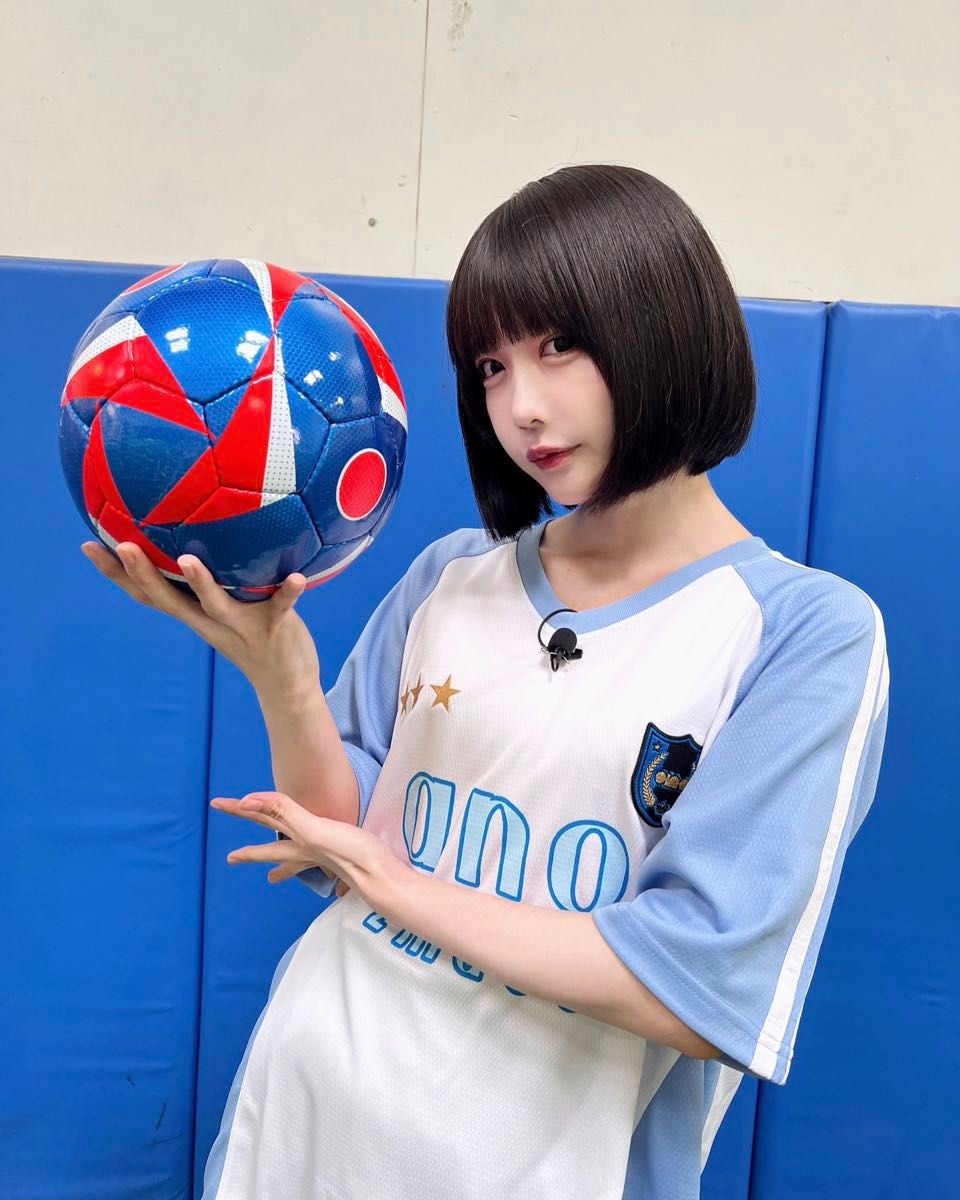 新品LあのちゃんanoユニフォームあのTシャツanoサッカーシャツT-shirt
