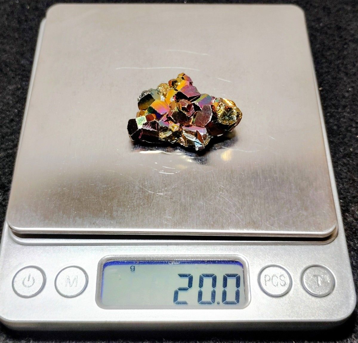 コレクター向】レインボーパイライト インドネシア 原石 天然石 黄鉄鉱