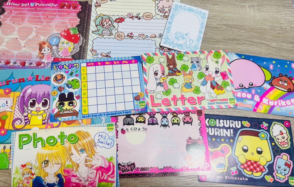 ちゃお 付録 平成レトロ 平成 メモ バラ売り 便箋 レターセット 平成