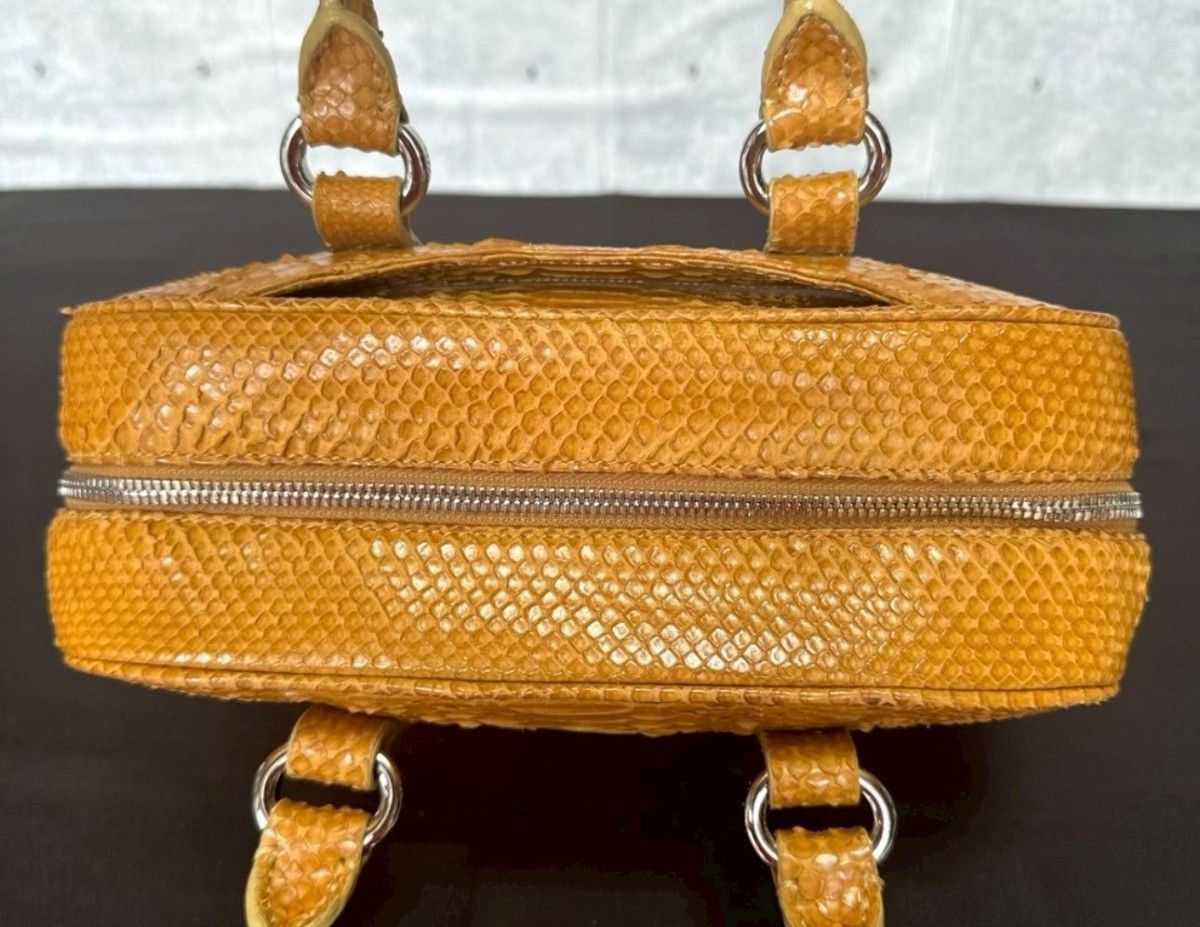 良品 WAKO ワコウ Ginza 銀座 和光 シボ革 イエローベージュ レザー