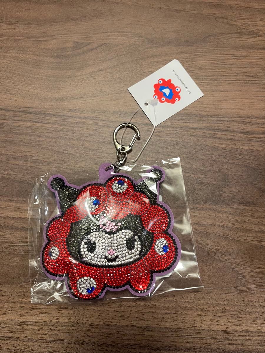 万博会場限定 キラキラ レザー キーホルダー サンリオ ミャクミャク