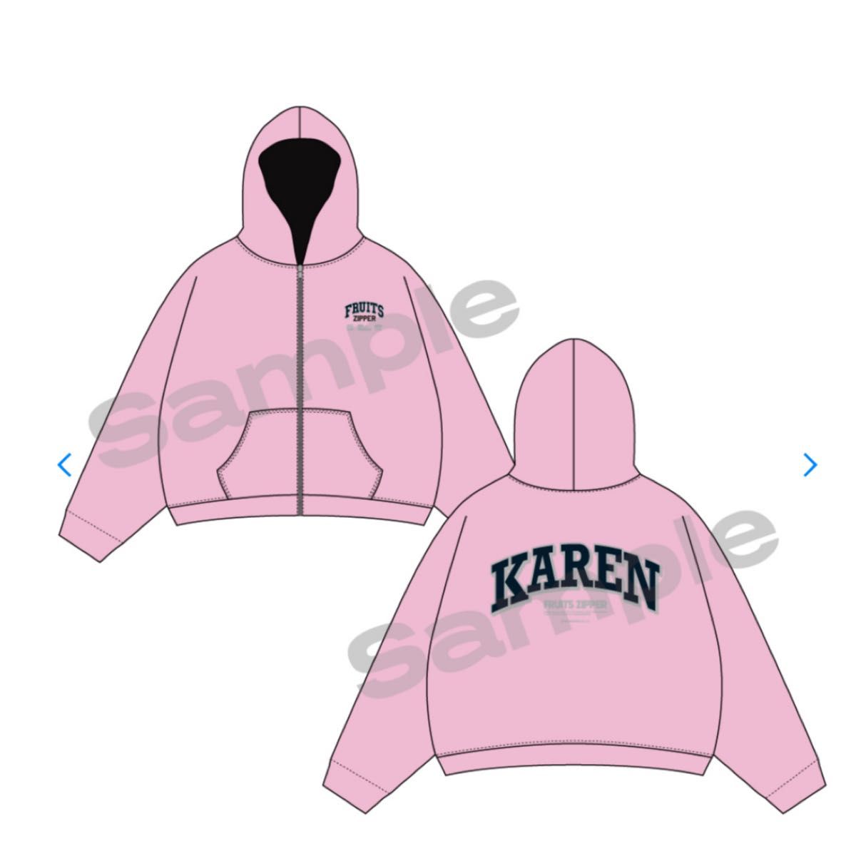 FC限定】FRUITS ZIPPER 松本かれん パーカー｜Yahoo!フリマ（旧PayPay