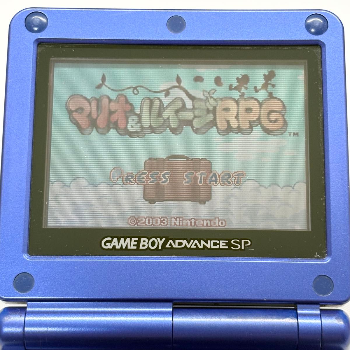 良品 】任天堂 ゲームボーイアドバンスSP アズライトブルー 動作確認