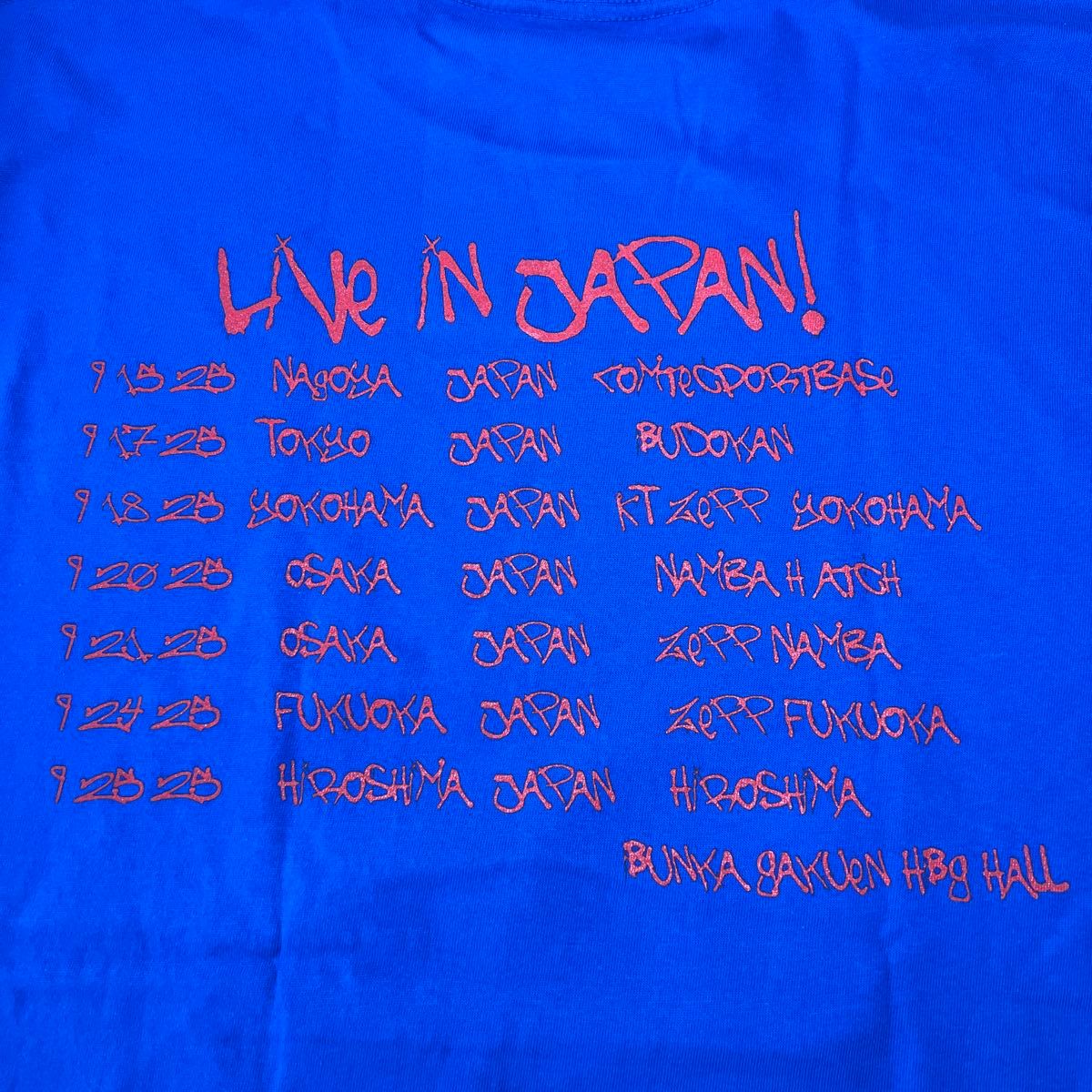 日本限定 Lサイズ スマッシング・パンプキンズ ジャパンツアーTシャツ