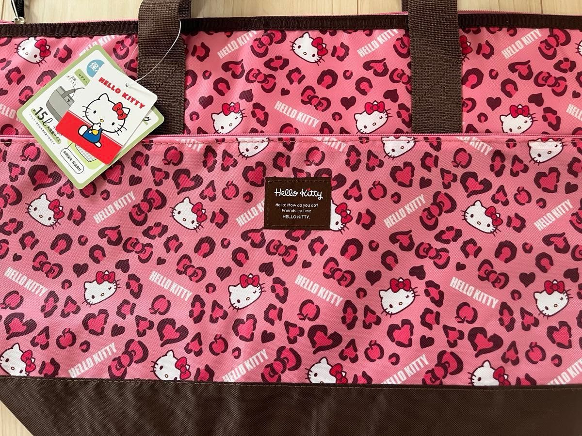 新品】アベイル ハローキティ ヒョウ柄 レオパード柄 保冷トートバッグ