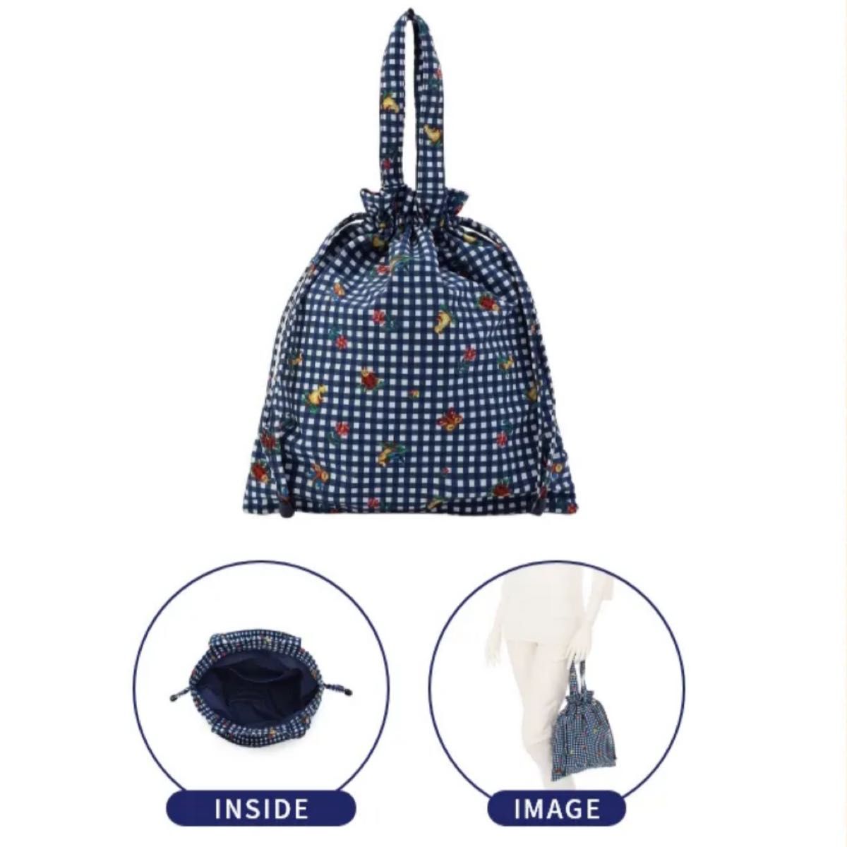 即日発送】 FEILER 学校フェイラー 巾着 ハイジ ギンガムチェック