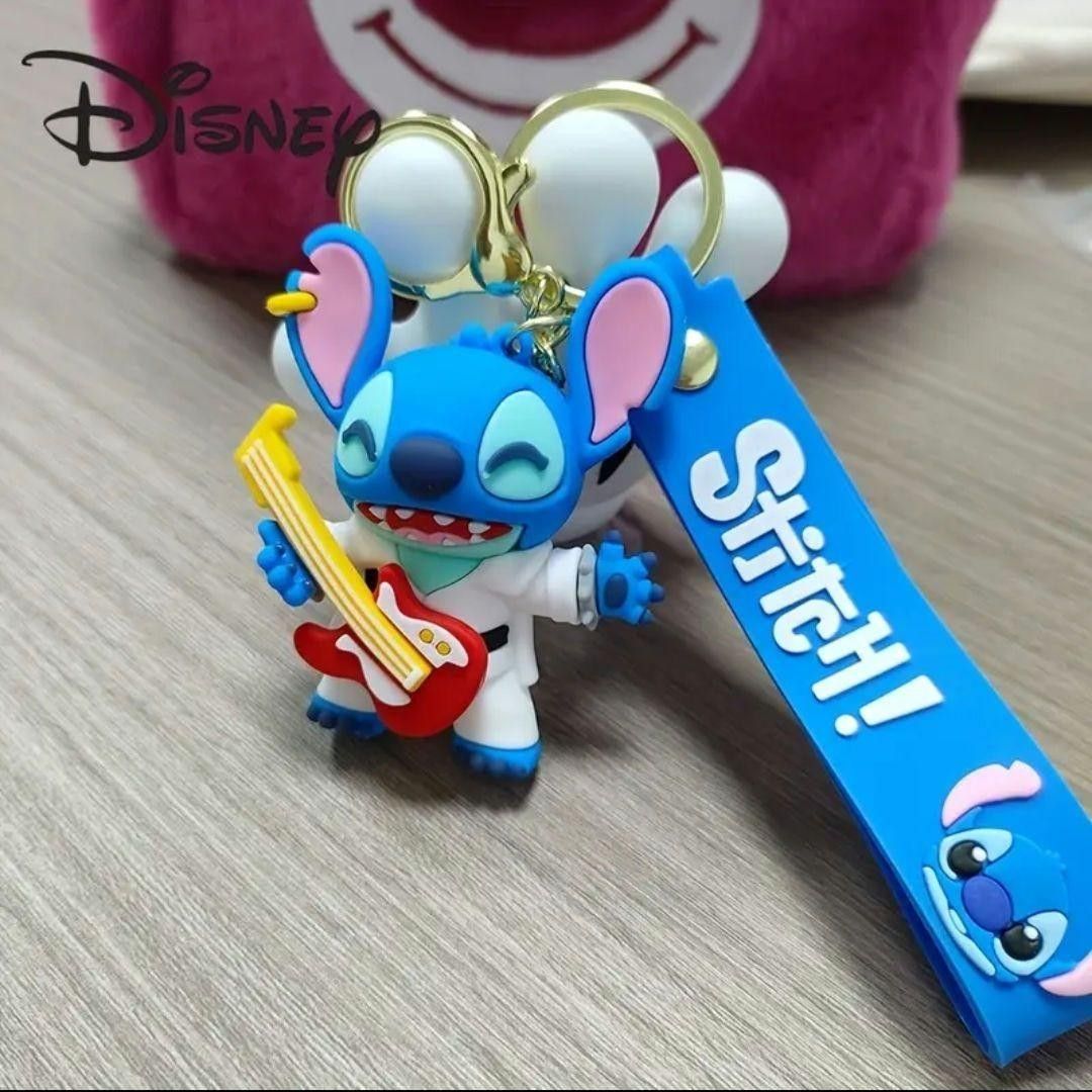 ディズニー スティッチストラップキーホルダー ギター｜Yahoo!フリマ