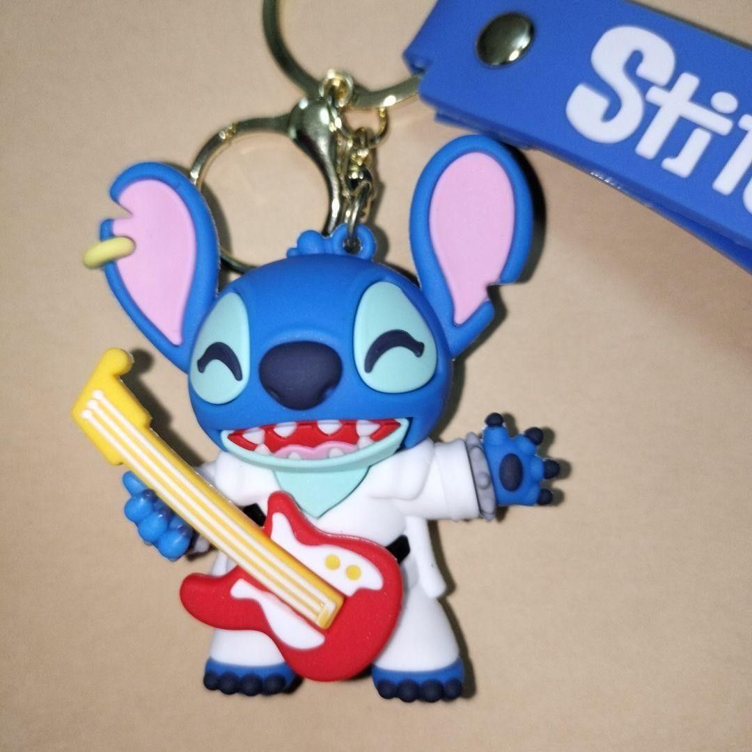 ディズニー スティッチストラップキーホルダー ギター｜Yahoo!フリマ