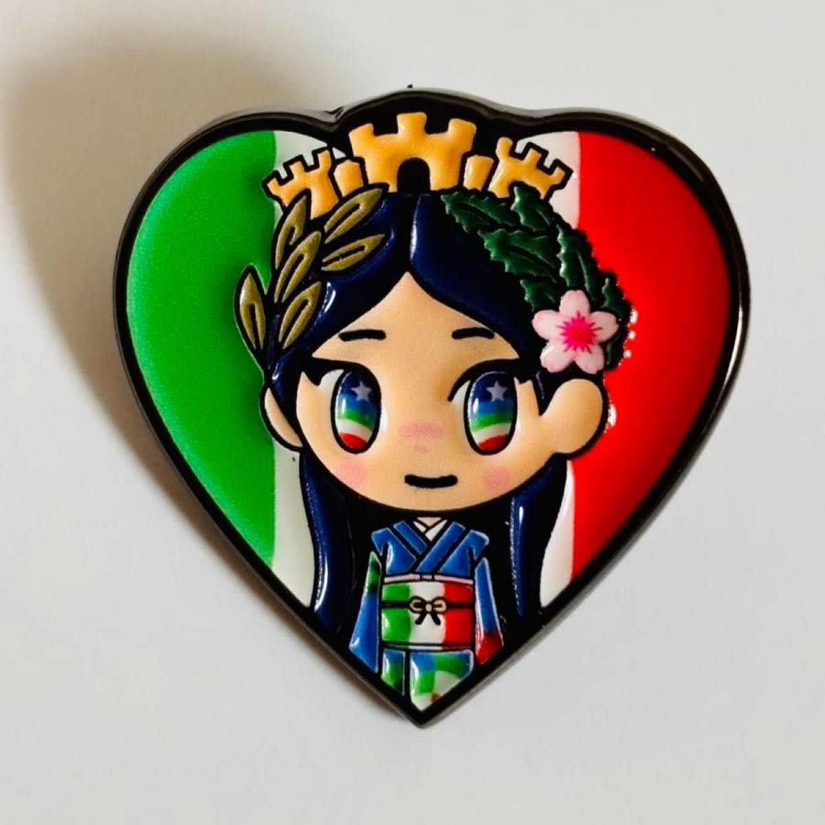 大阪 関西 万博 イタリア パビリオン 限定 ピンバッジ イタリアちゃん