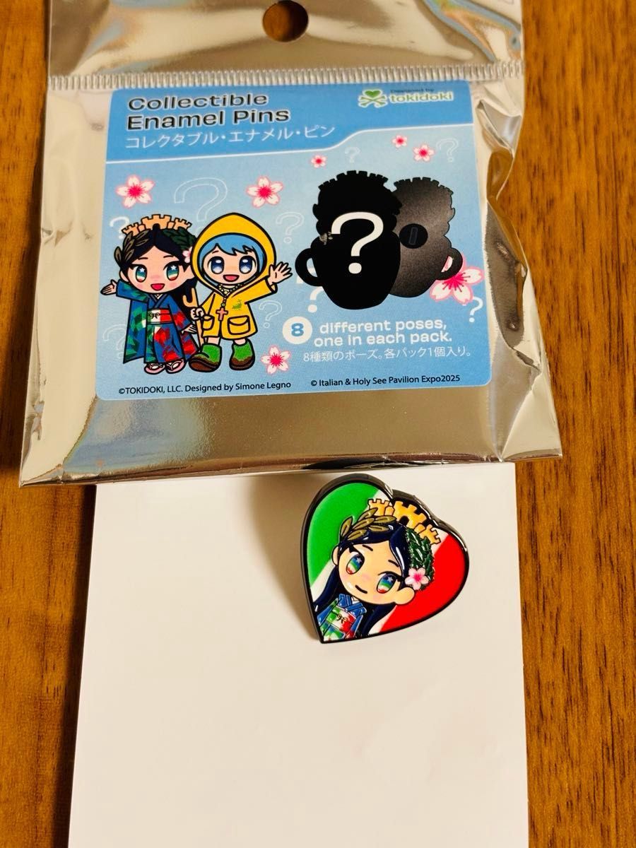 大阪 関西 万博 イタリア パビリオン 限定 ピンバッジ イタリアちゃん