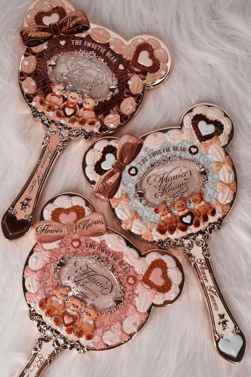 フラワーノーズ スウィーティーベアコレクション ハンドミラー 新作