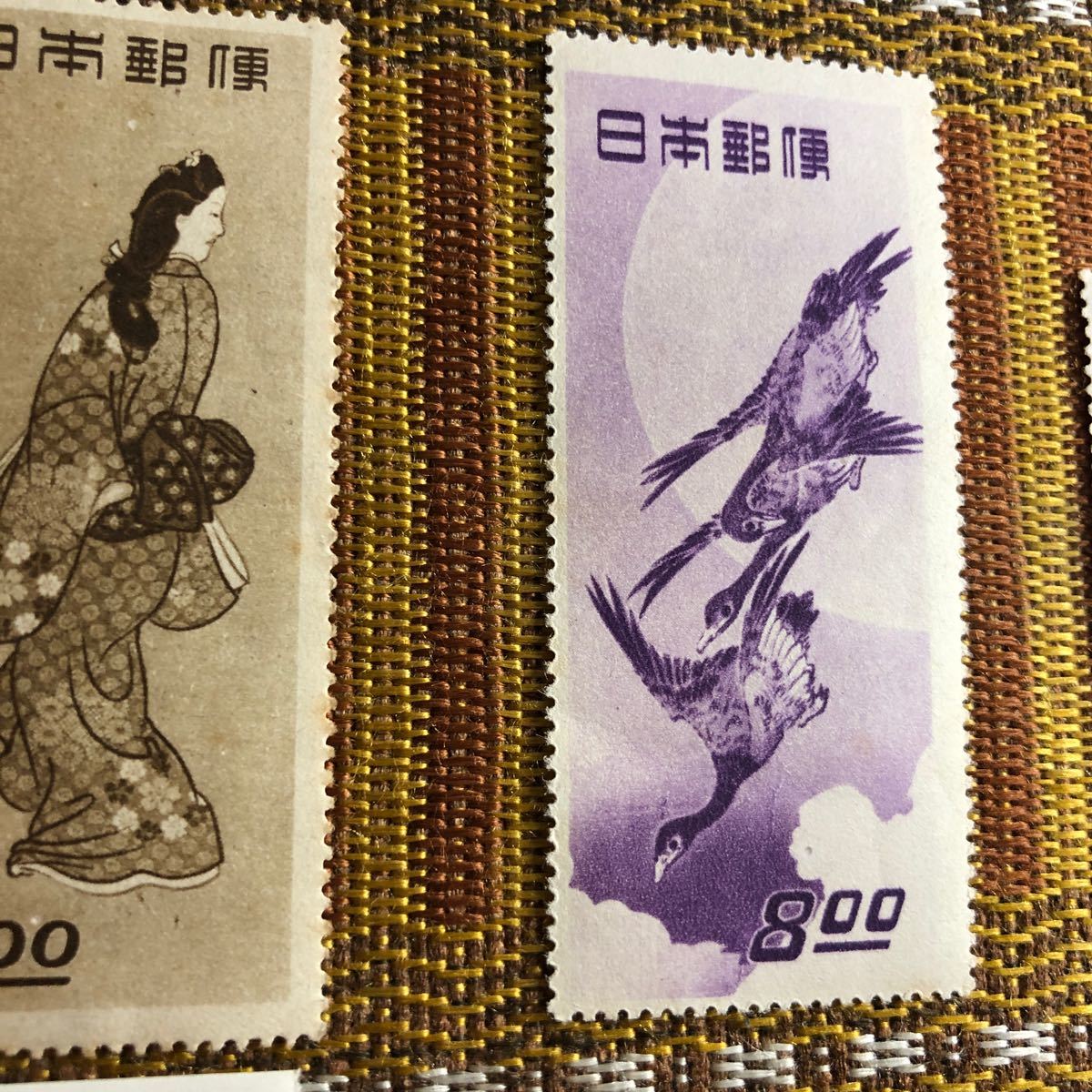 カタログ価40 420円 切手趣味週間初期11種 見返り美人 月に雁 貴重