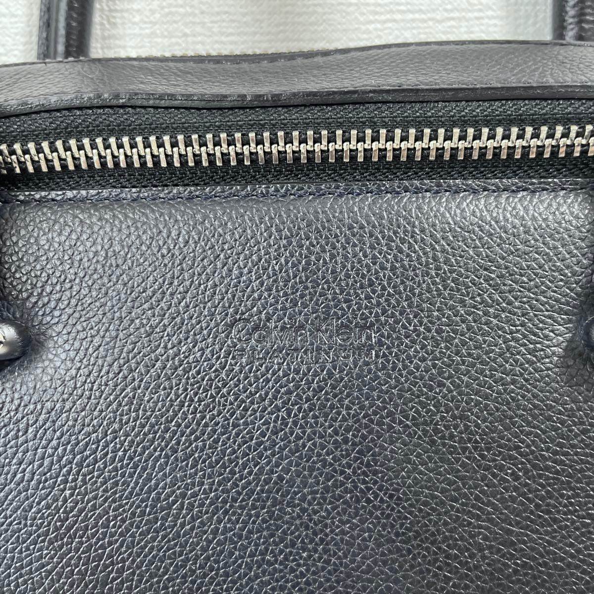 良品】Calvin Klein PLATINUM (カルバンクライン プラチナム) レザー