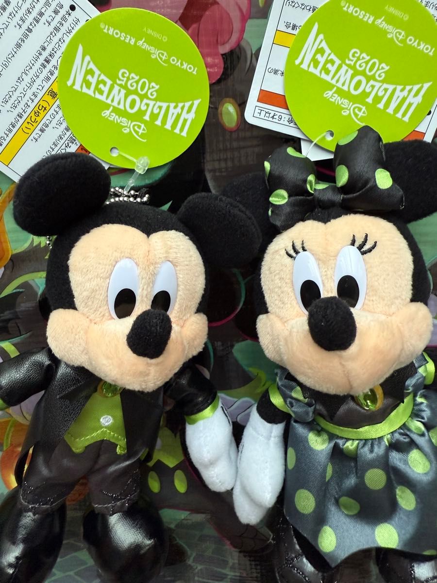 ディズニー ハロウィン2025 ミッキー ミニー ぬいぐるみバッジ｜Yahoo